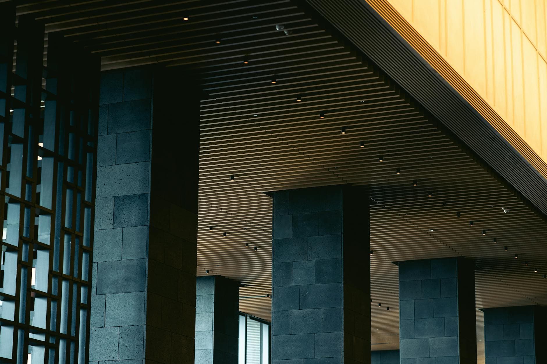 Elegant modern interior of a luxury Tokyo hotel lobby