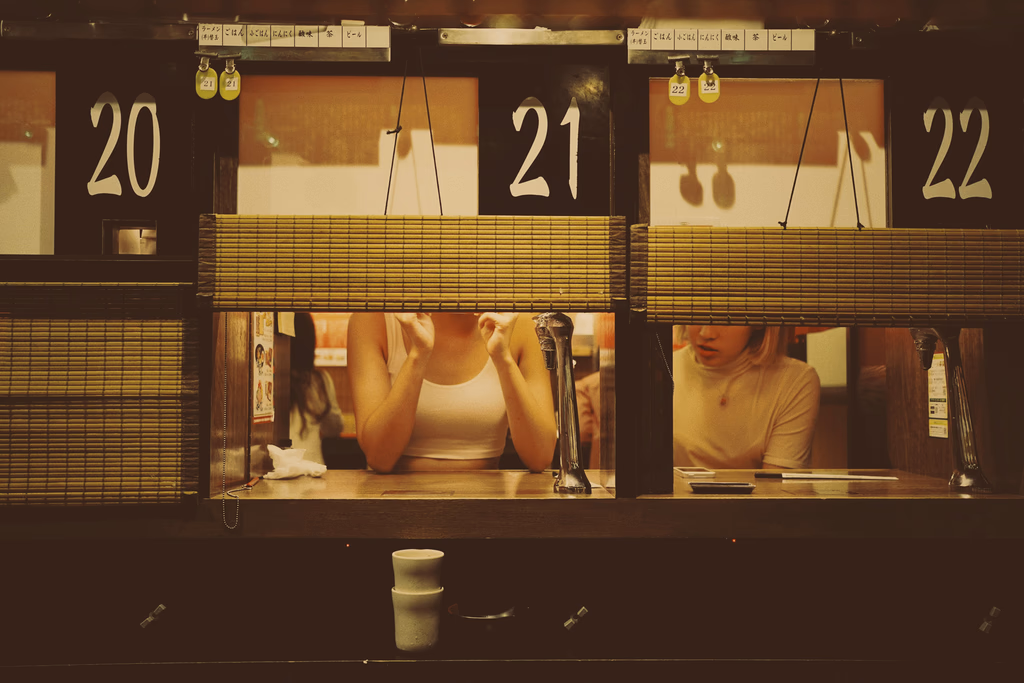 Moody Image of Chef at Restaurant in Tokyo Setting Tone for Kushiyaki Confidential Tour